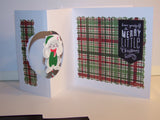 Square Have Yourself A Merry Little Christmas Spinning Cat Card