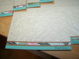 Set of 20 Handmade Thank You Cards - Brown & Floral