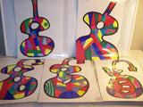 Gina Marie Original Colorful Guitar Paintings - Series of 5