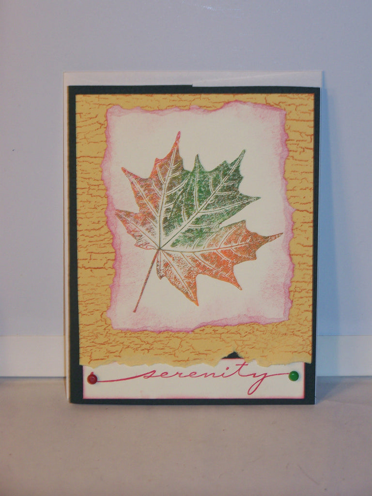 Any Occasion Card - leaf "serenity"