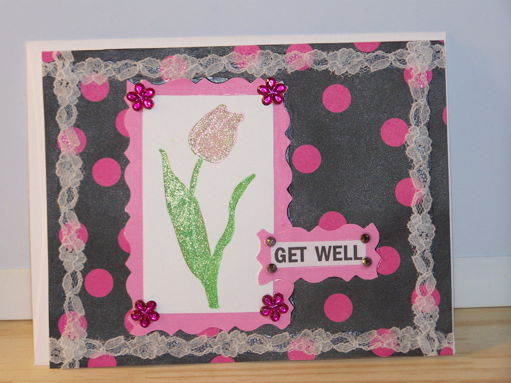 Get Well card - tulip