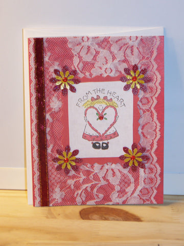 Any Occasion - red "From the Heart" card