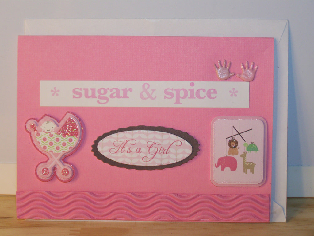 Sugar & Spice It's A Girl Card