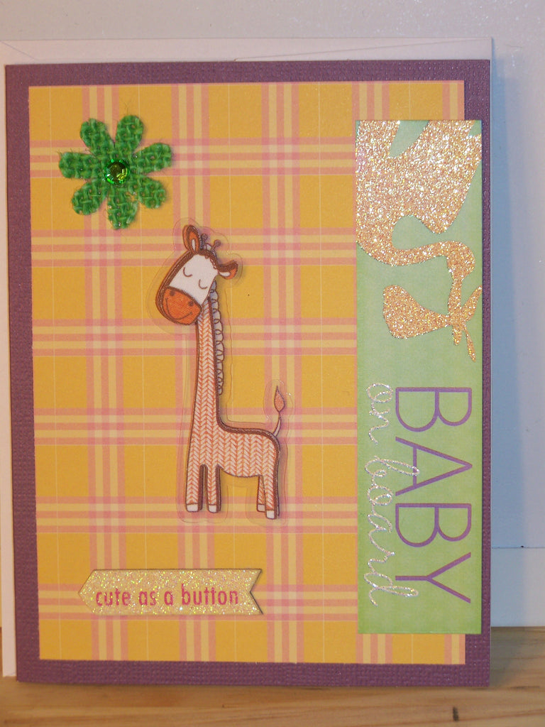 Baby On Board - Giraffe Card