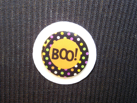 Boo! Dots Bottlecap Pin