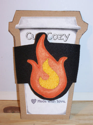 Fire Emoji Cup Cozy