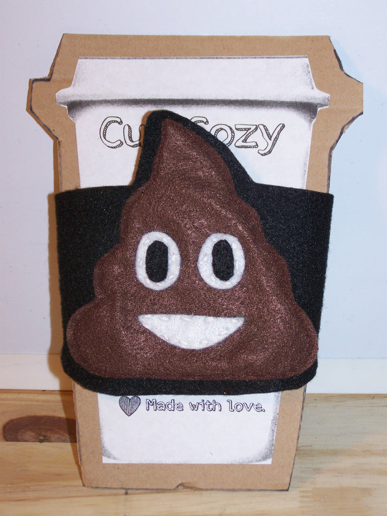 Poop Emoji Cup Cozy