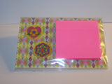 Flowered Acrylic Sticky Note Holder