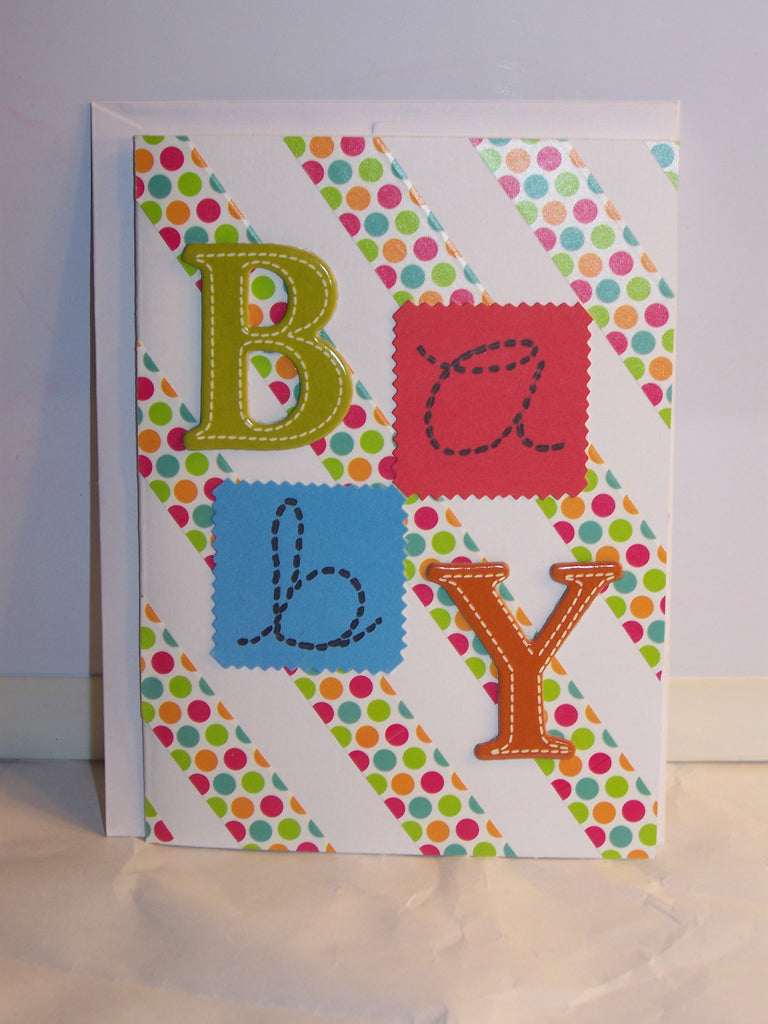BABY Boxes with Colorful Tape - Baby Card