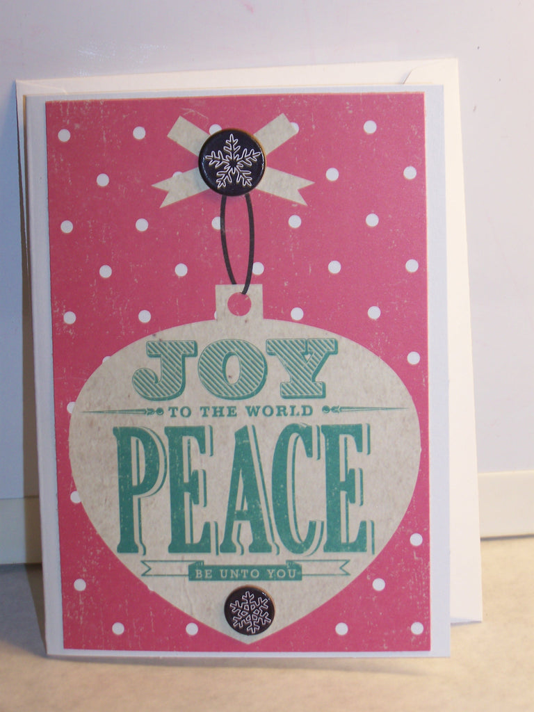 Joy to the World Ornament Holiday Card