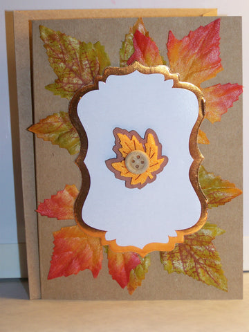 Fall Leaves (Orange) Any Occasion Card