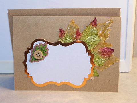 Fall Leaves (Green) Any Occasion Card