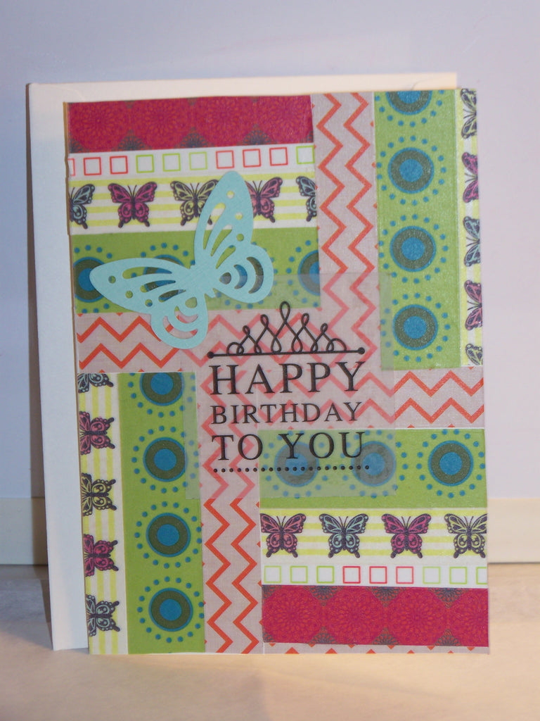 Happy Birthday Butterfly Quilt Card