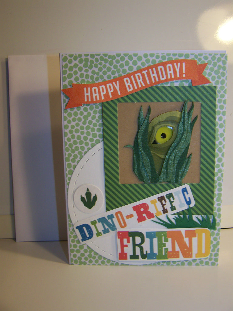 Dino-Riffic Friend Birthday Card
