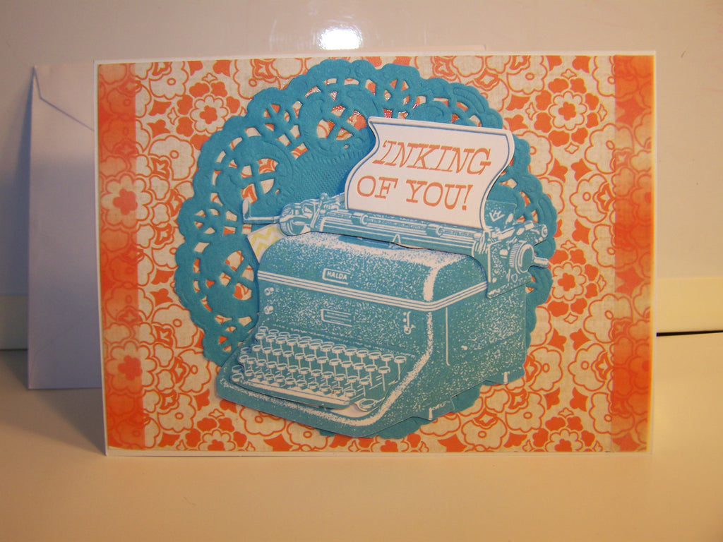Inking of You Typewriter Card