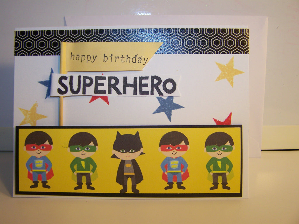 Happy Birthday Superhero Card