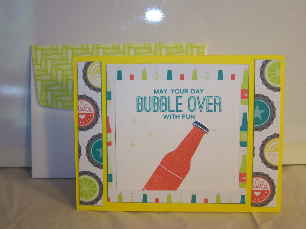 May Your Day Bubble Over With Fun Birthday Card - Yellow