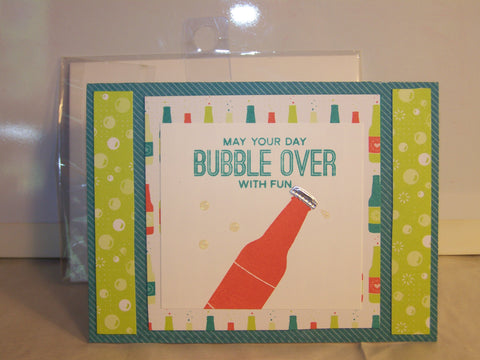 May Your Day Bubble Over With Fun Birthday Card - Green