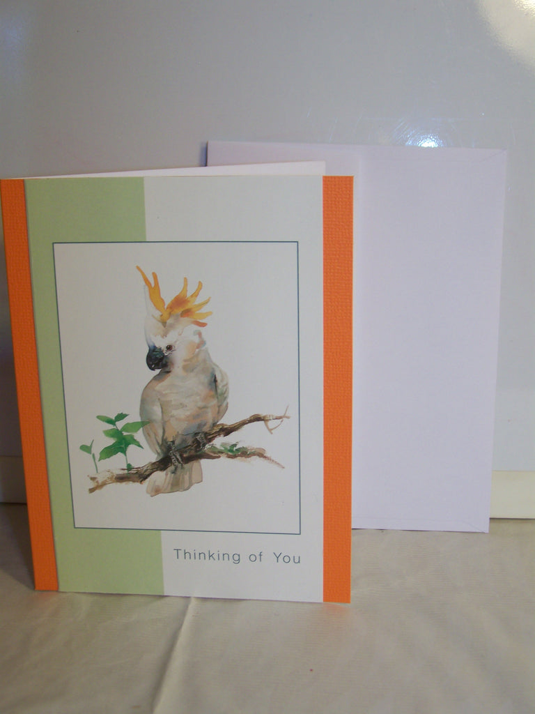Cockatiel Bird Thinking of You Card