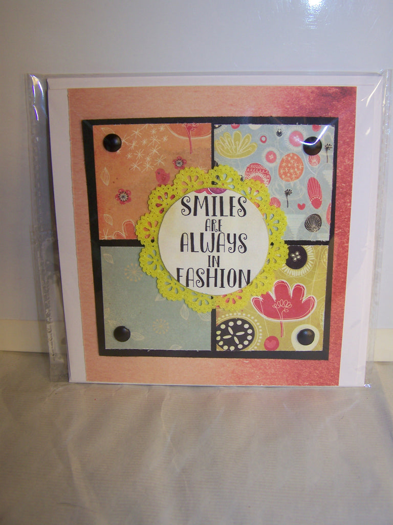 Smiles Are Always In Fashion Square Card