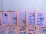 Handmade Butterfly Cards - Set of 20