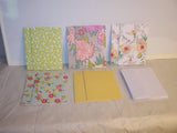 Set of 10 Handmade Notecard Set NWT  - Floral