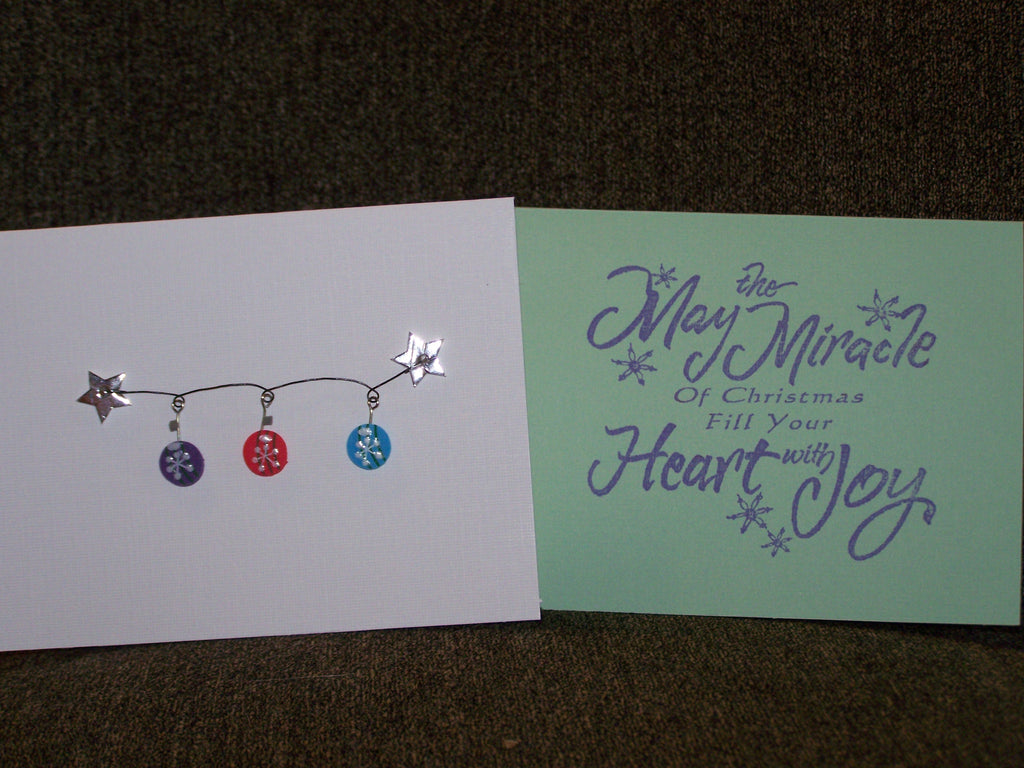 Ornaments Horizontal Stamped Card